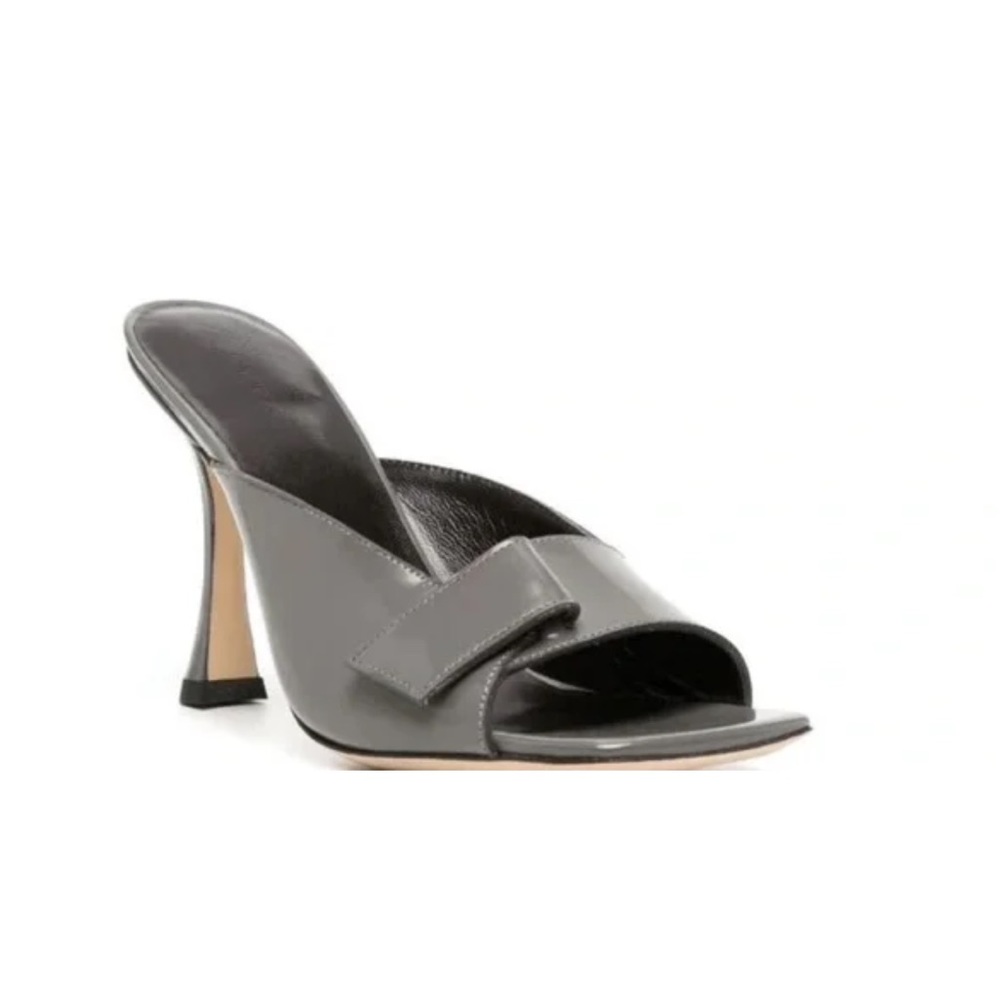 NWT BY FAR Olivia Sandal Heels  in Cement